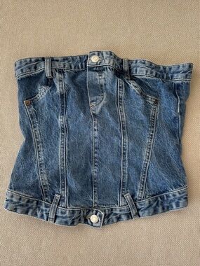 Zara denim corset